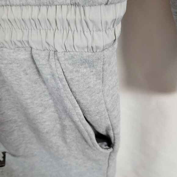 Popsugar Dress French Terry drawstring Gray Large Pop Sugar elbow sleeve EUC - Picture 6 of 9